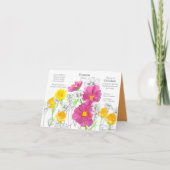 10月誕生日コスモスマリゴルド誕生月 カード (正面)