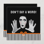 10月誕生日サプライズパーティー 招待状 (正面/裏面)