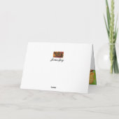 10月誕生日フラワーコスモスピース調和カード カード (裏面)