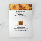 10月誕生日フラワーコスモスピース調和カード カード (内部)