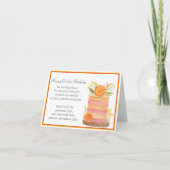 10月誕生日フラワーマリゴールズオンケーキ カード (正面)