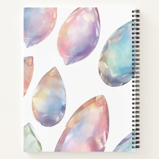 10月誕生日又は記念日名前をカスタムする ノートブック (裏面)