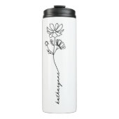 10月誕生日月フラワーコスモス タンブラー (正面)