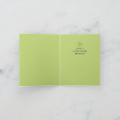 10月誕生日踊りスケルトン – パンプキンオレンジ シーズンカード (内部)