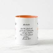 10月誕生月花パーソナライズされたマリゴールド マグカップ (中央)