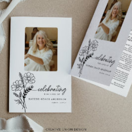 10月誕生月花葬儀プログラム チラシ