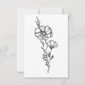 10月誕生花誕生日カードCosmo ノートカード (正面)