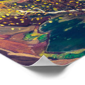 10月金ゴールド |フランクリン・カーミカエル | ポスター (角)