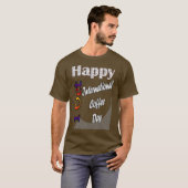 10月1日コーヒ国際的ー日おもしろいギフトアイディア Tシャツ (正面フル)
