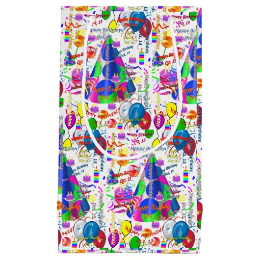 10月13日誕生日抱き枕 スモールペーパーバッグ (正面)