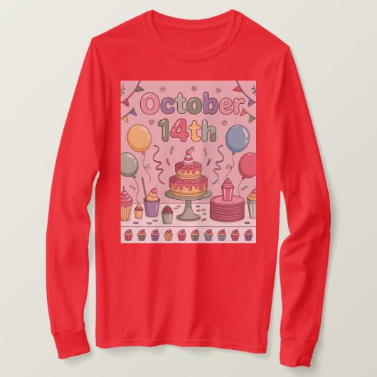 10月14日のデザートデイの女性用Tシャツ Tシャツ (デザイン正面)