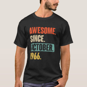 10月19日から56歳素晴らし56誕生日 Tシャツ