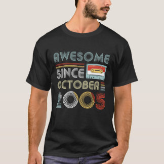 10月2005日の第14誕生日以来素晴らしいヴィンテージ Tシャツ