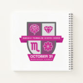 10月24-31日さそり座の誕生日クラウン™ ノートブック (裏面)