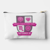 10月24-31日さそり座の誕生日紋章™ アクセサリーポーチ (裏面)