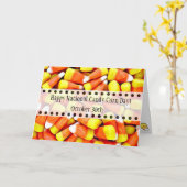 10月30日はナショナルキャンディーコーンおもしろいデー カード (黄色い花)