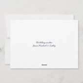 10月30日ハロウィーン誕生日グリーティングカード シーズンカード (裏面)