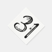 10月31日スパイダーウェブ スタンダードカクテルナプキン (角)