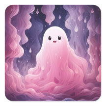 10月31日ハロウィンキュートピンク幽霊
