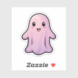 10月31日ハロウィン不気味キュートピンク幽霊 シール