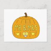 10月31日ハロウィン結婚の記念日 ポストカード (正面)