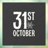 10月31日ハロウィン蜘蛛の巣デザイン ウィンドウサイン (シート3)