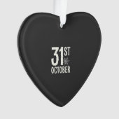 10月31日ハロウィン蜘蛛の巣デザイン オーナメント (正面)