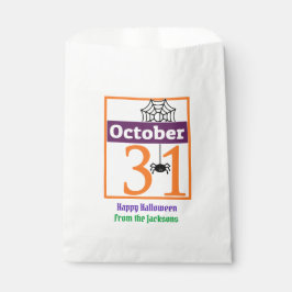 10月31日ハロウィーングディーバッグ – スパイダー付き フェイバーバッグ