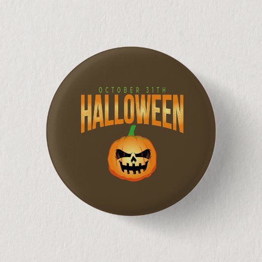 10月31日ハロウィーンTシャツ 缶バッジ (正面)