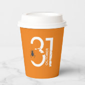 10月31日ブラックスパイダーハロウィン 紙コップ (正面)