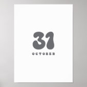 10月31日 ハロウィン ポスター (正面)