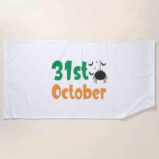 10月31日 – ハロウィーン ビーチタオル