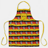 10月 |ドイツ国旗 |モノグラム |ビール エプロン (正面)