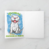 10月、ピットブル認識度月間TシャツスーパーB カード (内部)