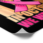 10月 ピンクの手を挙げて 乳がんをA ポスター (角)