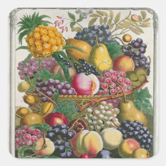 10月、「十二ヶ月の果実」から スクエアシール (正面)