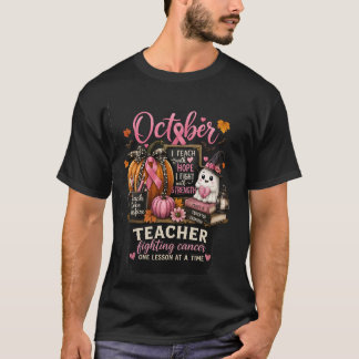 10月・教師・ストロング | 乳がん啓発 Tシャツ