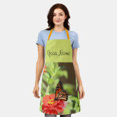 10月（昆虫）オオカバマダラ、モナーク エプロン (着用した状態)