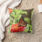 10月（昆虫）オオカバマダラ、モナーク クッション (ブランケット)