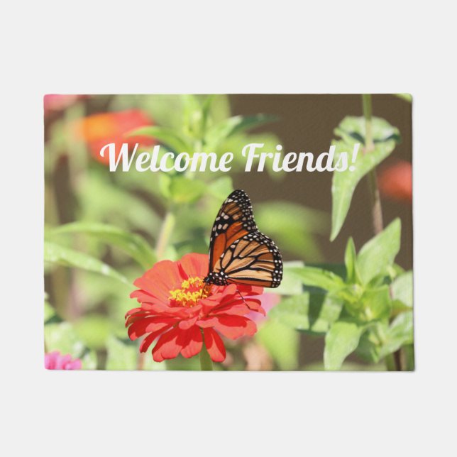 10月（昆虫）オオカバマダラ、モナーク ドアマット (正面)