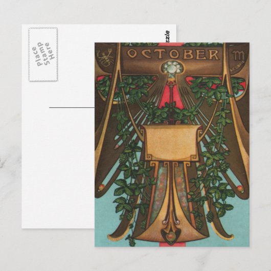 10月 - 蠍座 ポストカード (正面/裏面)