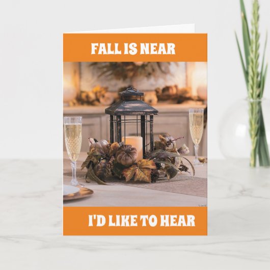 **10月**誕生日がお願いします! カード (正面)