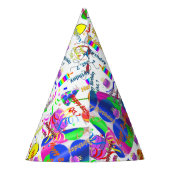 10月、7日パーティー誕生日ハット、誕生日パーティハット パーティーハット (裏面)