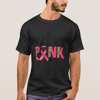 10月I衣服K Leopard Print乳がんAw Tシャツ