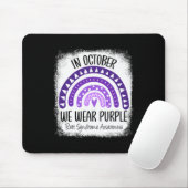 10月We衣服パープルレット症候群認識度 マウスパッド (マウス)