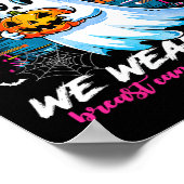 10月We衣服ピンクと幽霊乳がん戦争 ポスター (角)