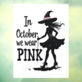 10月We衣服ピンクウィッチズハローウィンパーティ ウィンドウサイン (シート3)