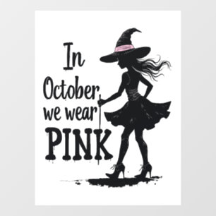 10月We衣服ピンクウィッチズハローウィンパーティ ウィンドウサイン