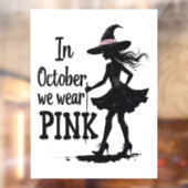 10月We衣服ピンクウィッチズハローウィンパーティ ウィンドウサイン (シート2)