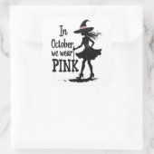 10月We衣服ピンクウィッチズハローウィンパーティ スクエアシール (バッグ)